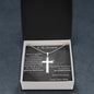 TO MY HUSBAND CROSS NECKLACE. NEVER FORGET THAT I LOVE YOU. LOVER YOUR WIFE