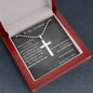 TO MY HUSBAND CROSS NECKLACE. NEVER FORGET THAT I LOVE YOU. LOVER YOUR WIFE