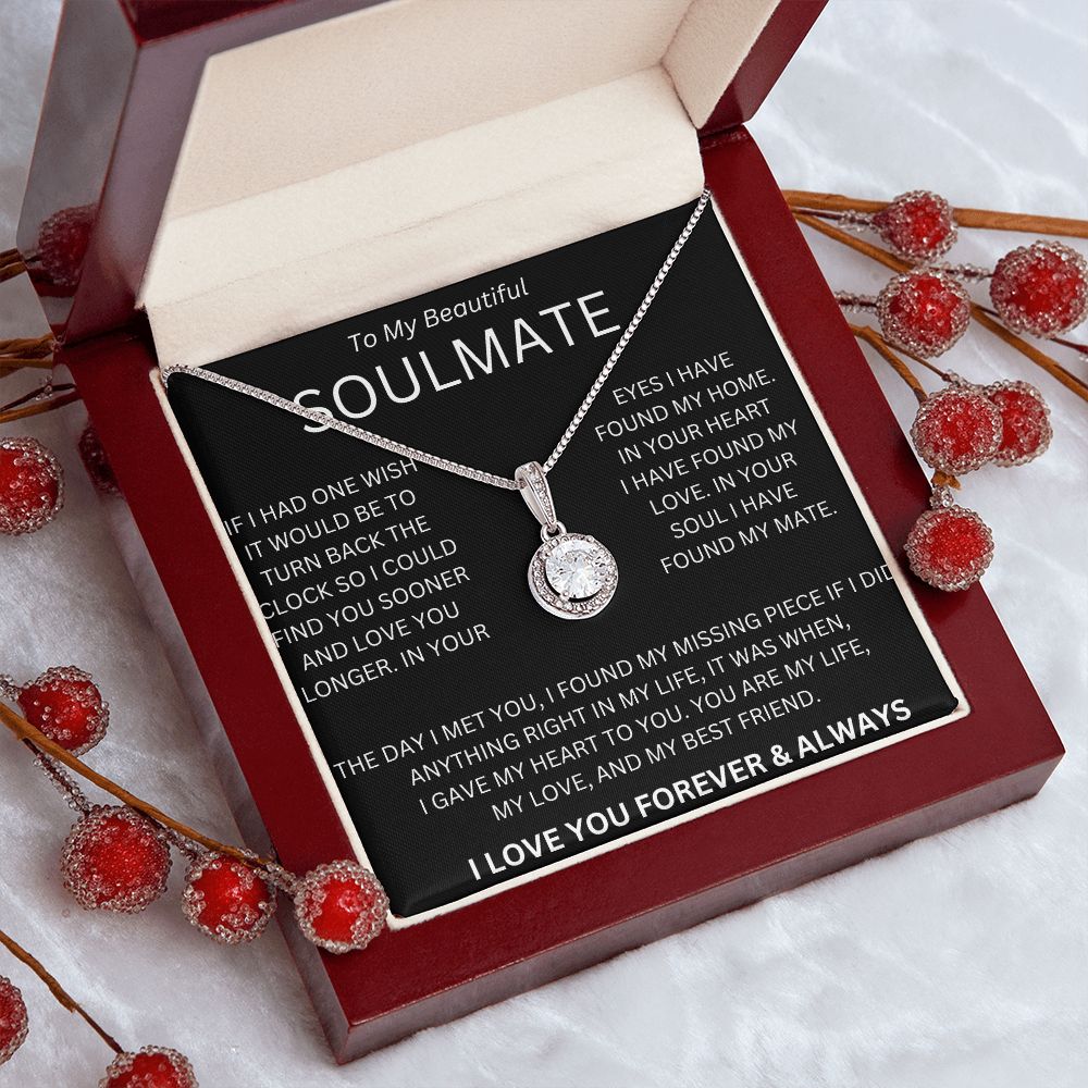TO MY BEAUTIFUL SOULMATE ETERNAL LOVE NECKLACE.