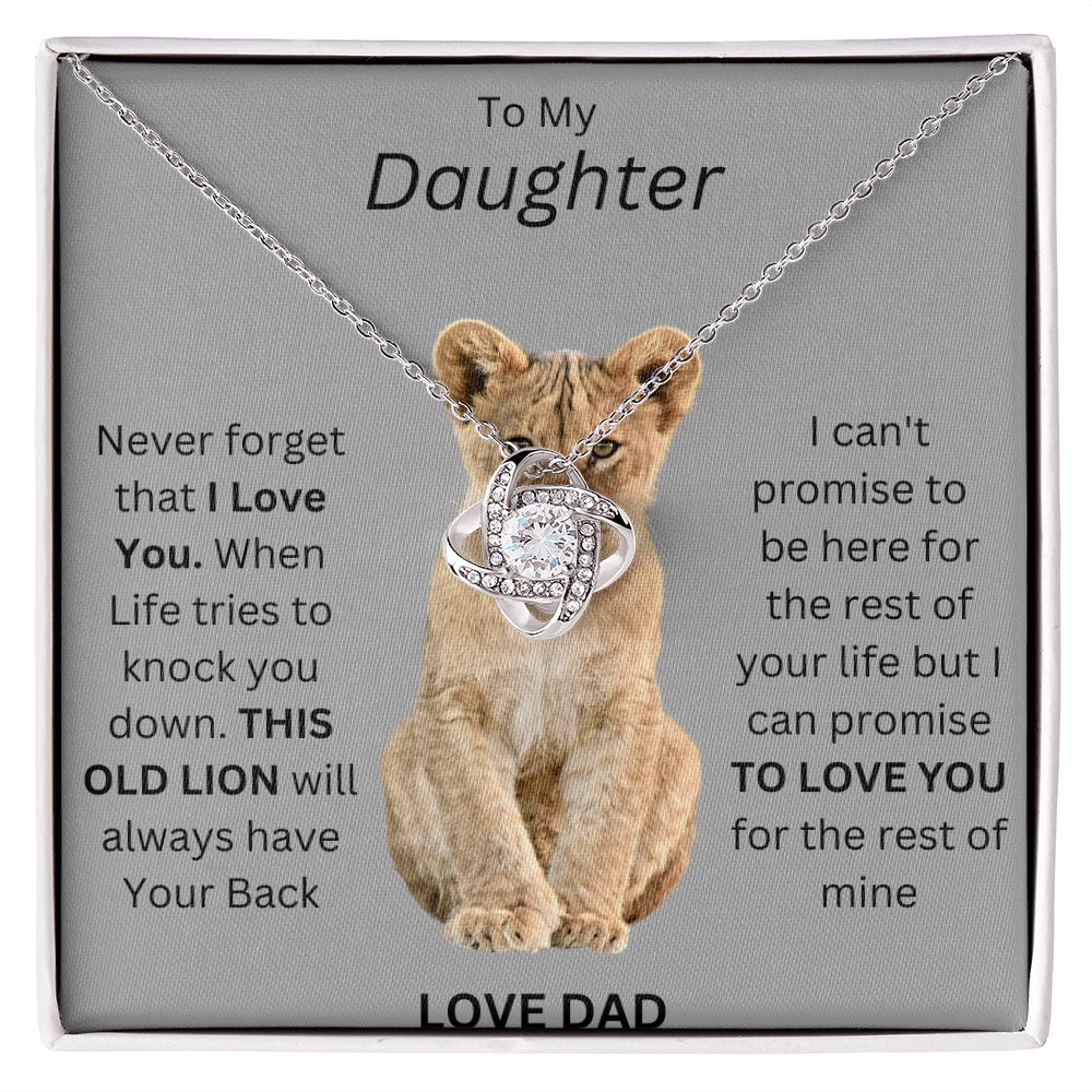 TO MY DAUGHTER. LOVE KNOT.
