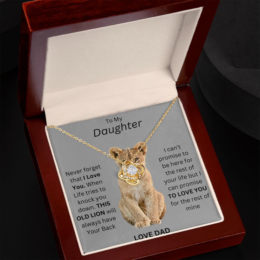 TO MY DAUGHTER. LOVE KNOT.