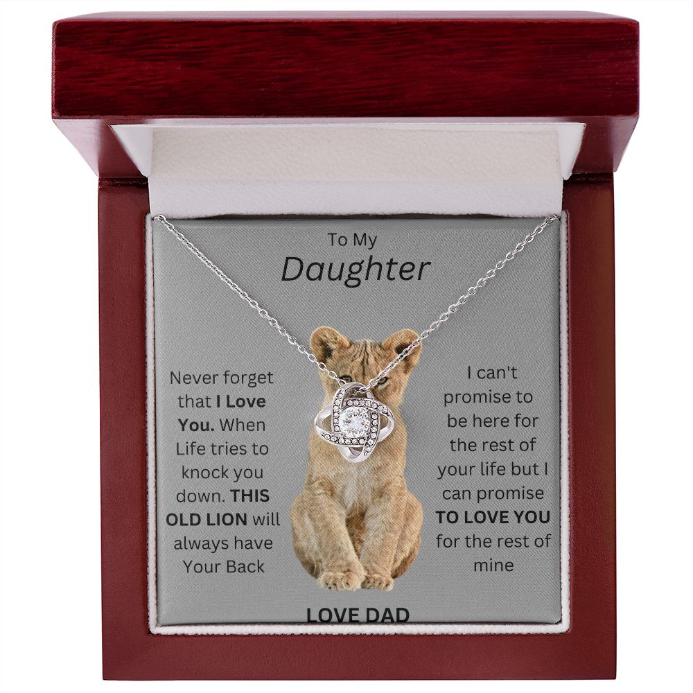 TO MY DAUGHTER. LOVE KNOT.