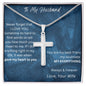 TO MY HUSBAND CROSS NECKLACE. LOVE YOUR WIFE.