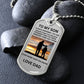 TO MY SON ALWAYS REMEMBER YOU ARE BRAVER LOVE DAD BLK AND SILVER