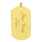 TO MY SON DOG TAG LOVE DAD