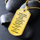 TO MY SON DOG TAG LOVE DAD