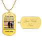 TO MY SON ALWAYS REMEMBER YOU ARE BRAVER LOVE DAD BLK AND SILVER