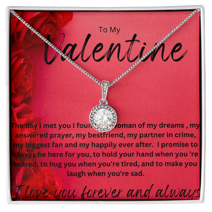 TO MY VALENTINE ETERNAL HOPE NECKLACE.