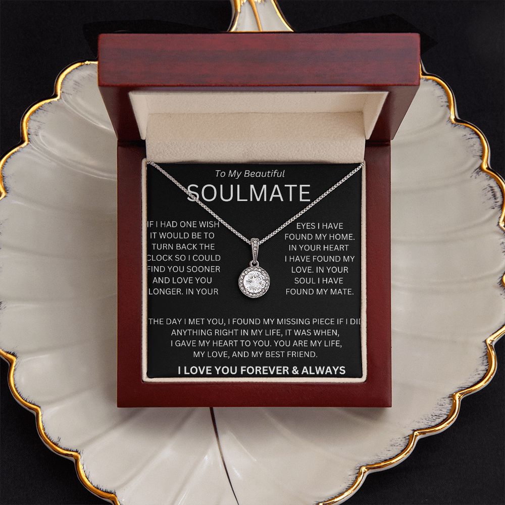 TO MY BEAUTIFUL SOULMATE ETERNAL LOVE NECKLACE.