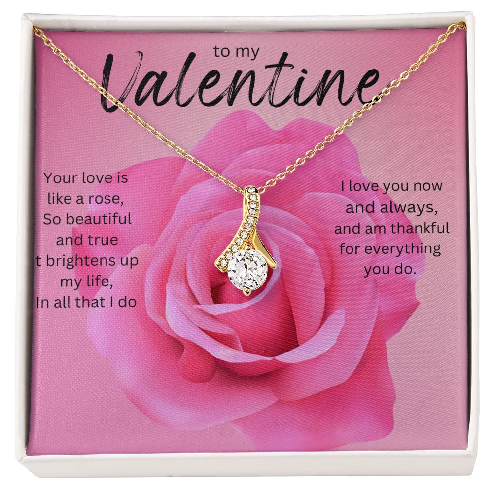 TO MY VALENTINE ALLURING BEAUTY NECKLACE