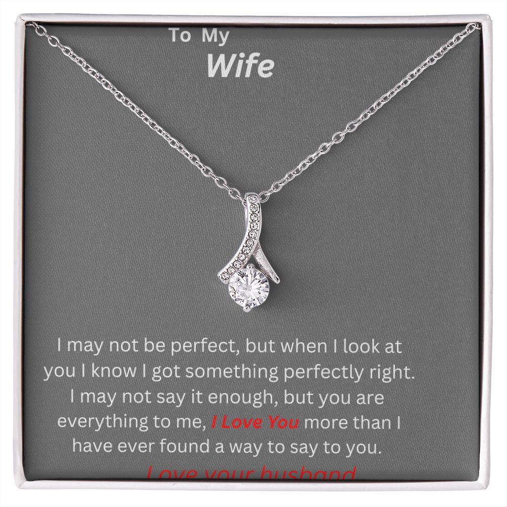 To My Wife. Beautiful Alluring Necklace.