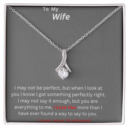 To My Wife. Beautiful Alluring Necklace.