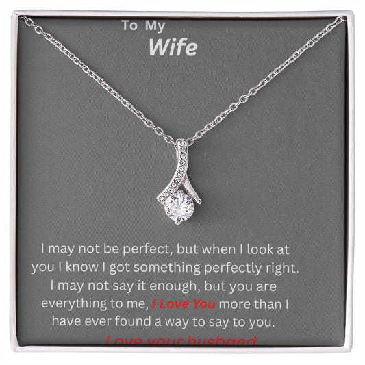 To My Wife. Beautiful Alluring Necklace.