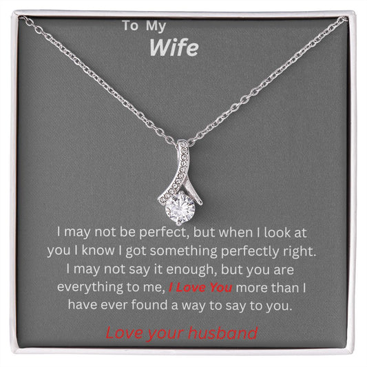 TO MY WIFE. ALLURING BEAUTIFUL NECKLACE.