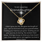 TO MY AMAZING GRANDAUGHTER LOVE KNOT NECKLACE