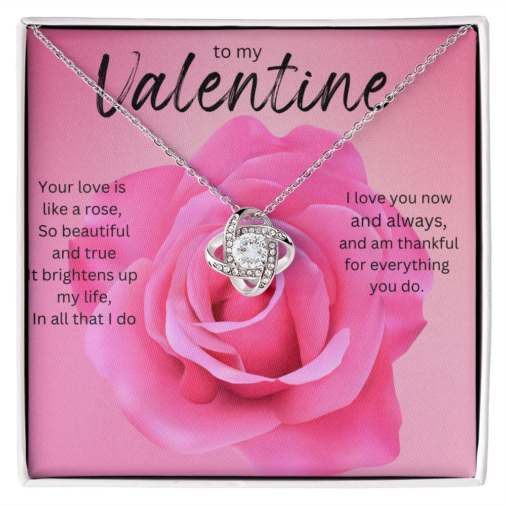 TO MY VALENTINE LOVE KNOT