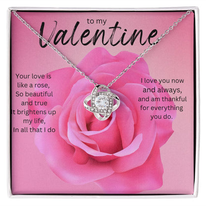 TO MY VALENTINE LOVE KNOT