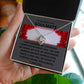 TO MY BEAUTIFUL SOULMATE.  LOVE KNOT NECKLACE.