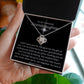TO MY AMAZING GRANDAUGHTER LOVE KNOT NECKLACE