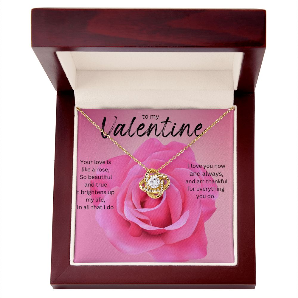 TO MY VALENTINE LOVE KNOT