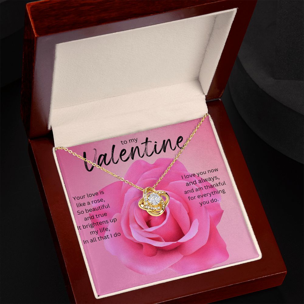 TO MY VALENTINE LOVE KNOT