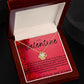 TO MY VALENTINE LOVE KNOT. RED ROSE. I LOVE YOU FOREVER AND ALWAYS.