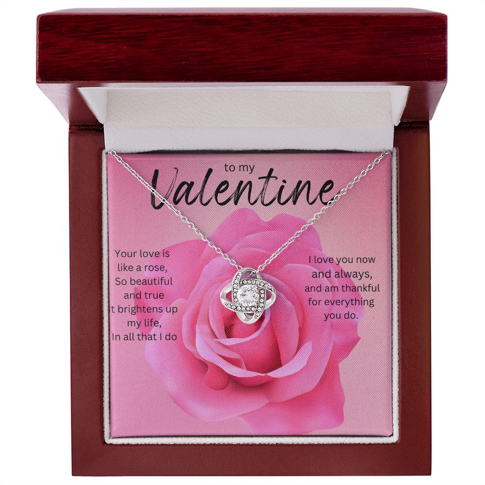 TO MY VALENTINE LOVE KNOT
