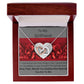 TO MY GIRLFRIEND. INTERTWINED HEARTS NECKLACE.
