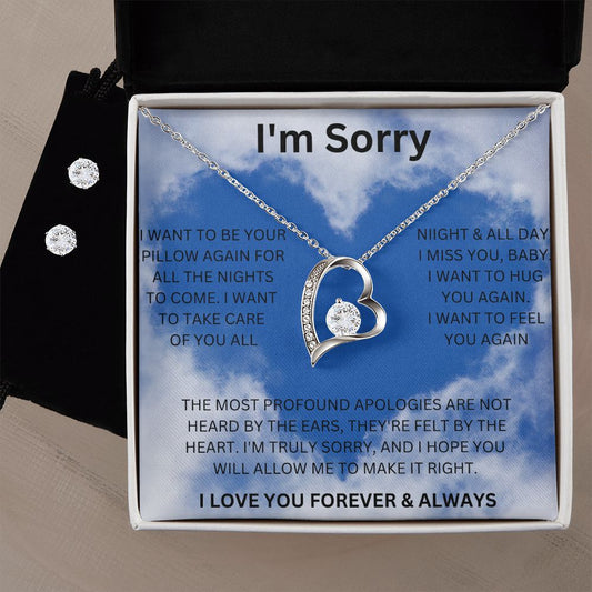 I'M SORRY HEART NECKLACE.