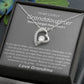 TO MY LOVEL GRANDDAUGHTER.  HEART NECKLACE. LOVE GRANDMA