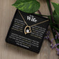 TO MY WIFE.  HEART NECKLACE. LOVE YOUR HUSBAND