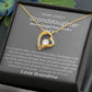 TO MY LOVEL GRANDDAUGHTER.  HEART NECKLACE. LOVE GRANDMA